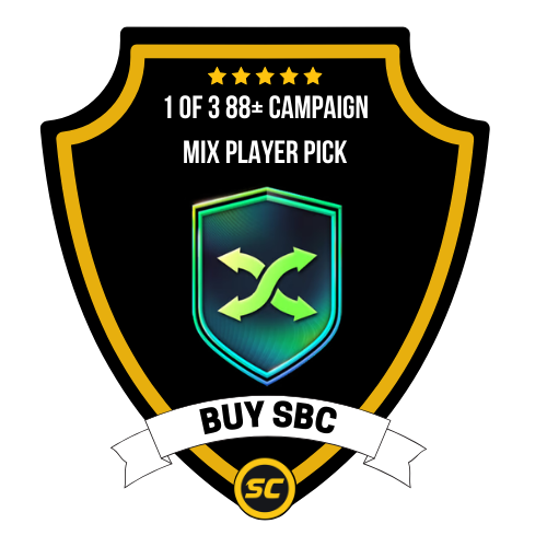 EA FC 26 SBC 1 of 3 88+ Campaign Mix Player Pick - PS4, PS5, Xbox One, Xbox Series X, Xbox Series S